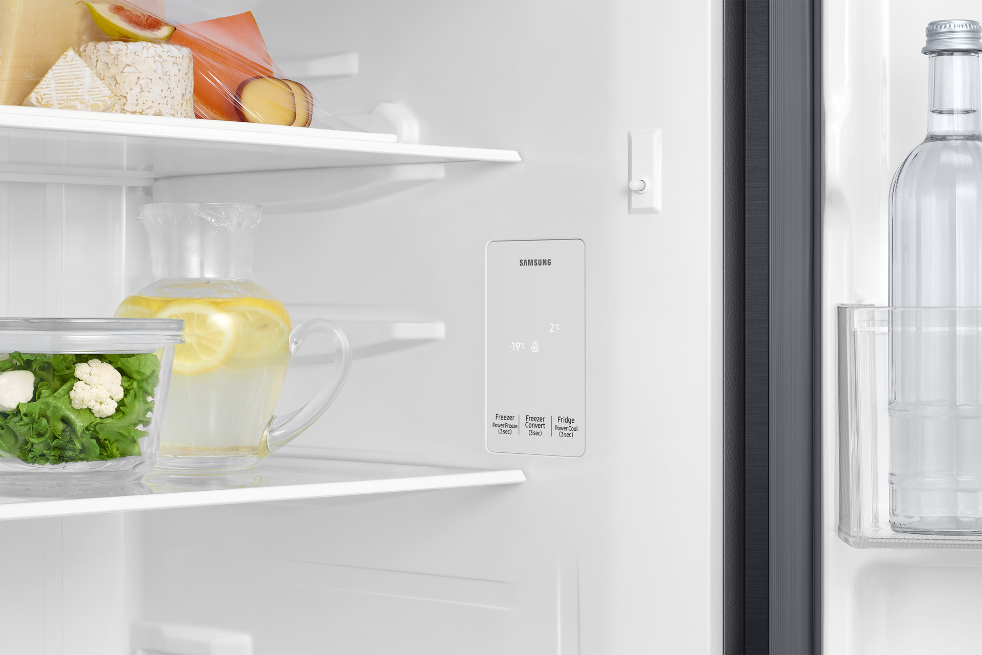 236 L Convertible Double Door Refrigerator RT40H28U2F Detail-Display Black 