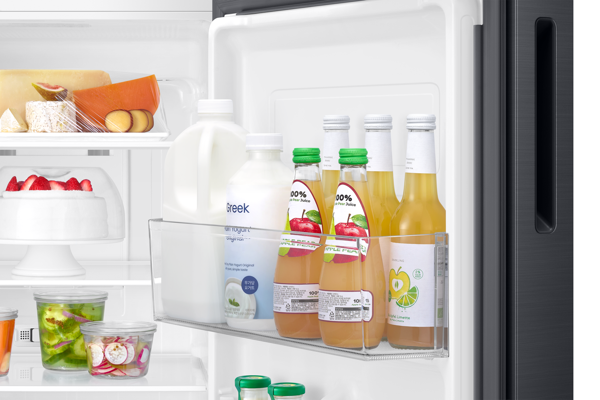 236 L Convertible Double Door Refrigerator RT40H28U2F Detail2 Black 
