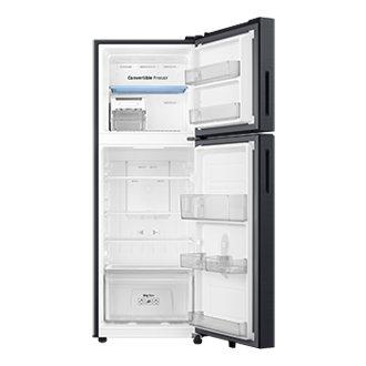 236 L Convertible Double Door Refrigerator RT40H28U2F Front-Open Black 