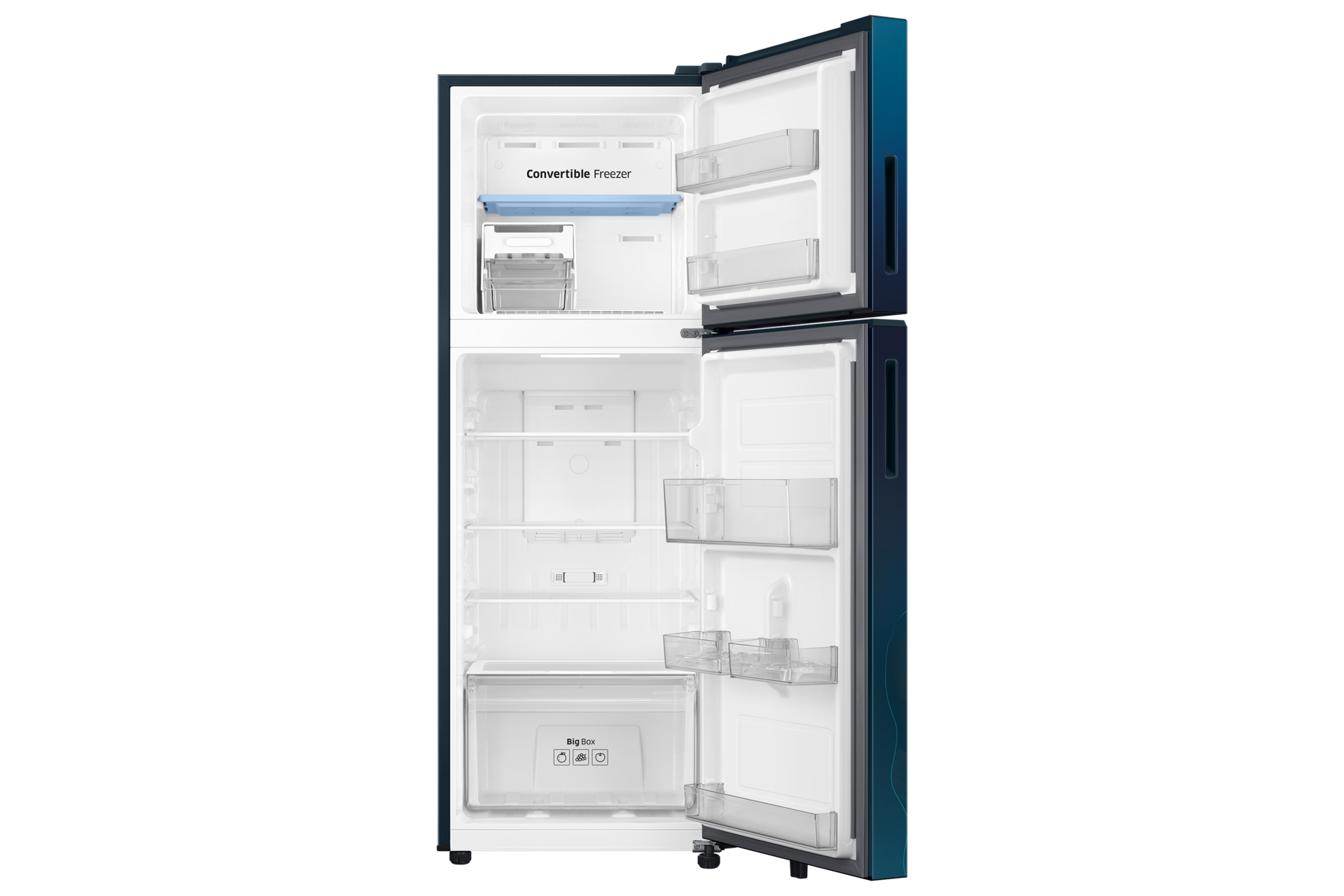 RT40H28U2PB, Double Door Refrigerator with Convertible 236 L Paradise Bloom Blue