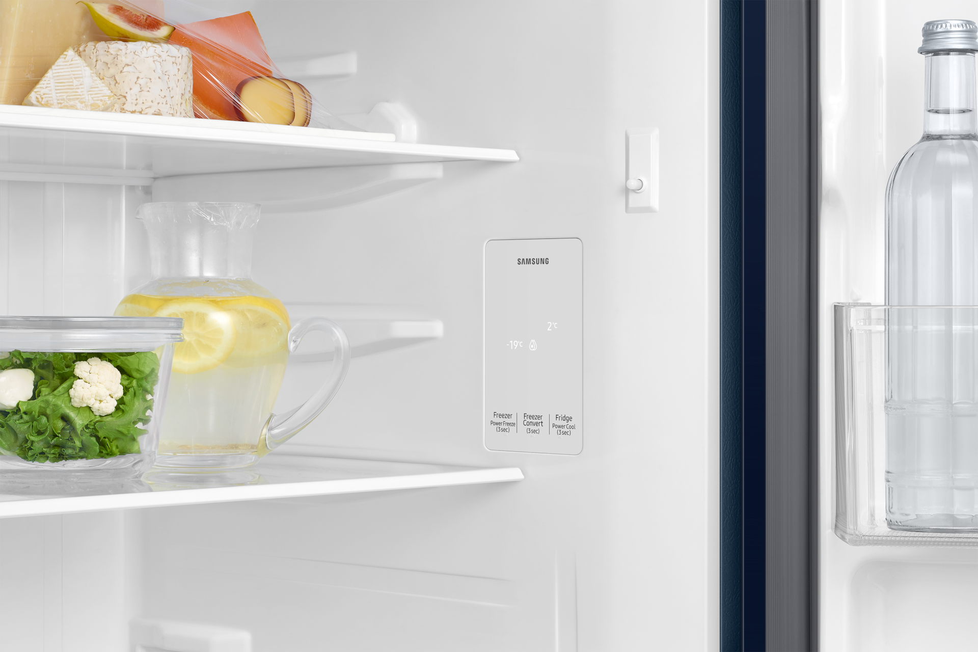 RT40H28U2PB, Double Door Refrigerator with Convertible 236 L Paradise Bloom Blue