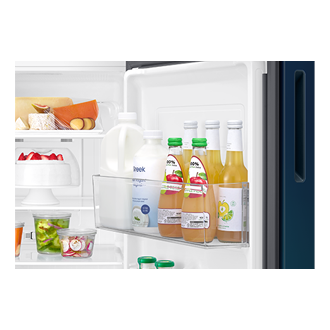 RT40H28U2PB, Double Door Refrigerator with Convertible 236 L Paradise Bloom Blue