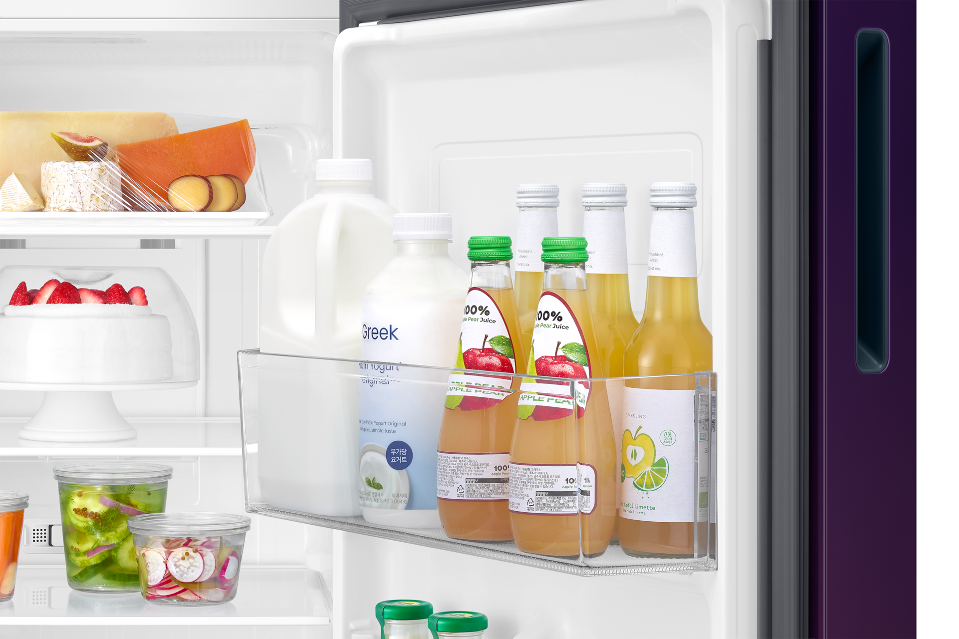RT40H28U2PR, Double Door Refrigerator with Convertible  236 L Paradise Bloom Purple