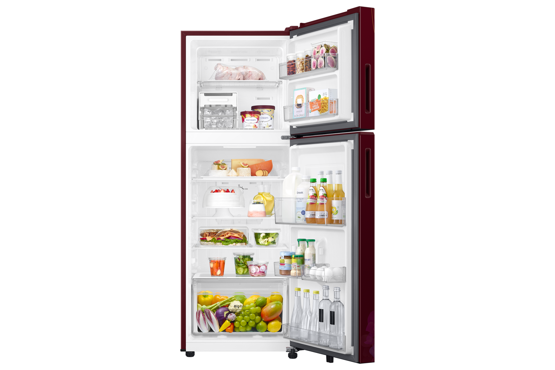 RT40H28W2 Top Mounted Freezer Refigerator All-Around Cooling 236L Front-Open-With-Food1 Purple 