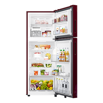RT40H28W2 Top Mounted Freezer Refigerator All-Around Cooling 236L Front-Open-With-Food1 Purple 
