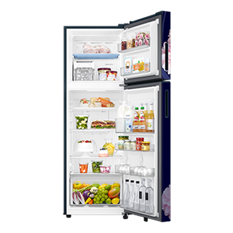 RT40H30U2 Top Mounted Freezer Refigerator 2-in-1 smart conversion 256L Front-Open-With-Food1 Blue 