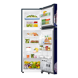 RT40H30U2 Top Mounted Freezer Refigerator 2-in-1 smart conversion 256L Front-Open-With-Food2 Blue 