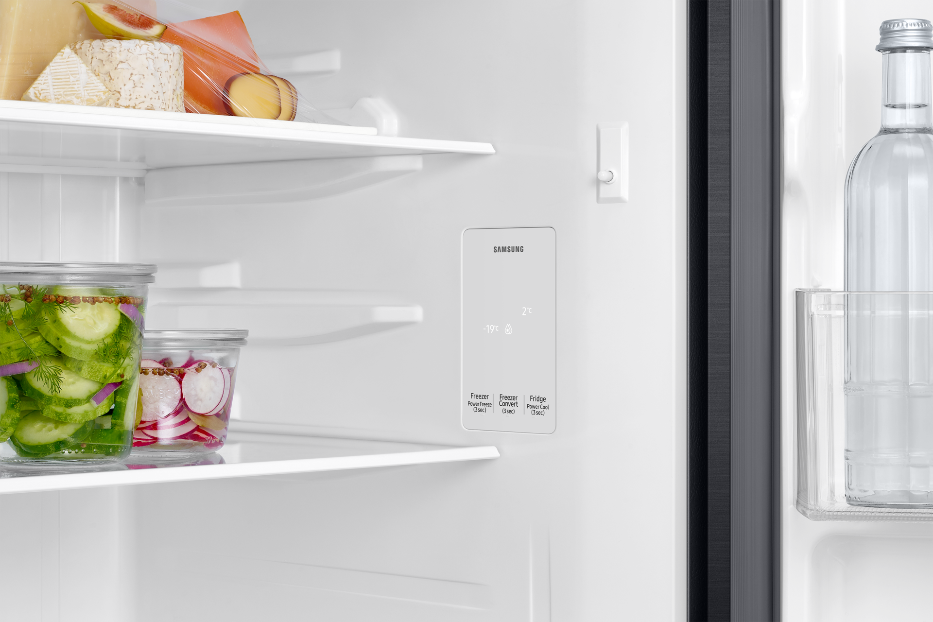 RT40H30U2 Top Mounted Freezer Refigerator 2-in-1 smart conversion 256L Detail-Display Black 