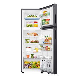 RT40H30U2 Top Mounted Freezer Refigerator 2-in-1 smart conversion 256L Front-Open-With-Food2 Black 
