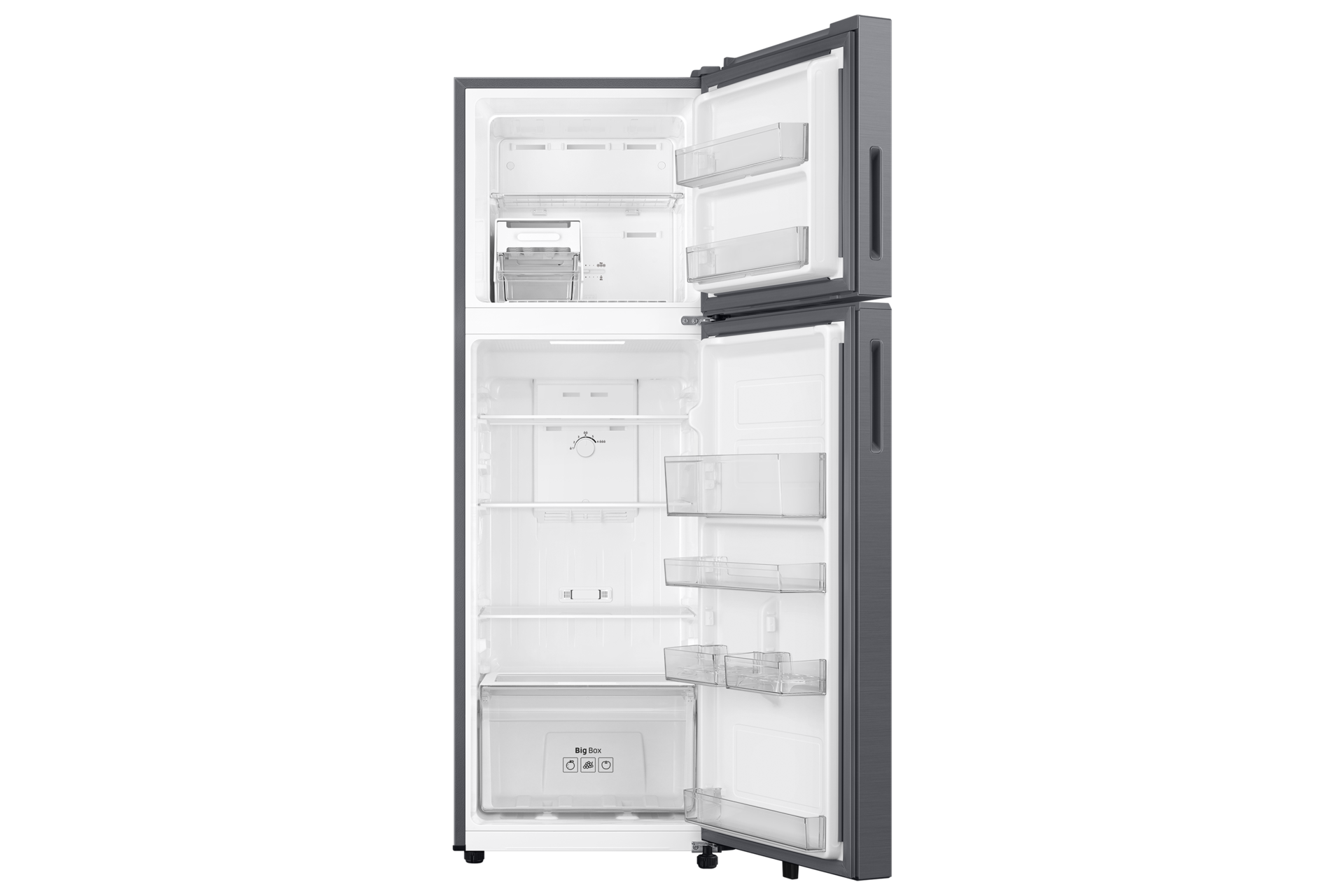 RT40H30W3 Double Door Refrigerator with All Around Cooling Front-Open Silver 