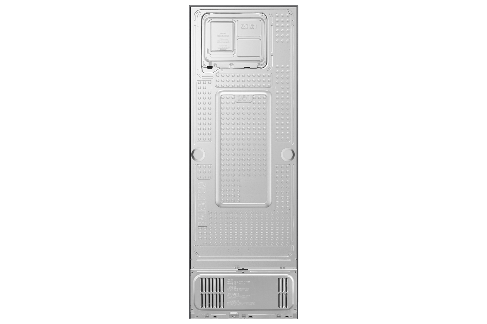 RT40H30W3 Double Door Refrigerator with All Around Cooling Back Silver 