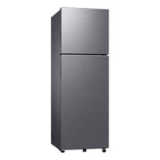 RT40H30W3 Double Door Refrigerator with All Around Cooling L-Perspective Silver 