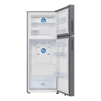 396 L Bespoke AI Double Door Refrigerator RT41HG6A22S8 Front-Open Silver 