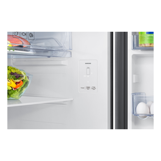 396 L Bespoke AI Double Door Refrigerator RT41HG6A22S8 Detail-Display Silver 