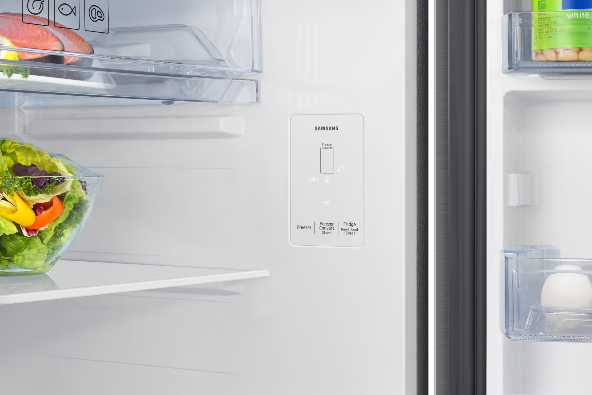 396 L Bespoke AI Double Door Refrigerator RT41HG6A42SL EZ Clean Steel