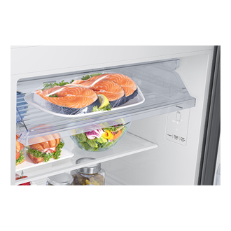396 L Bespoke AI Double Door Refrigerator RT41HG6A42SL EZ Clean Steel