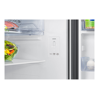 396 L Bespoke AI Double Door Refrigerator RT41HG6A42SL EZ Clean Steel