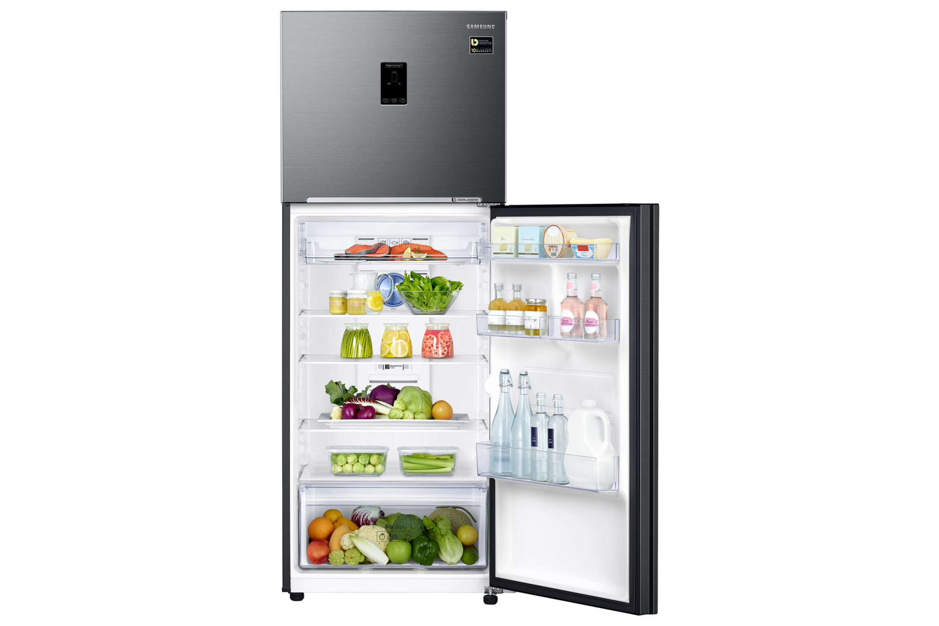 front-bottom-open-with-food Black