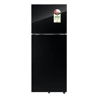 419 L Bespoke AI Double Door Refrigerator RT45DB6A4B22 Black Glass