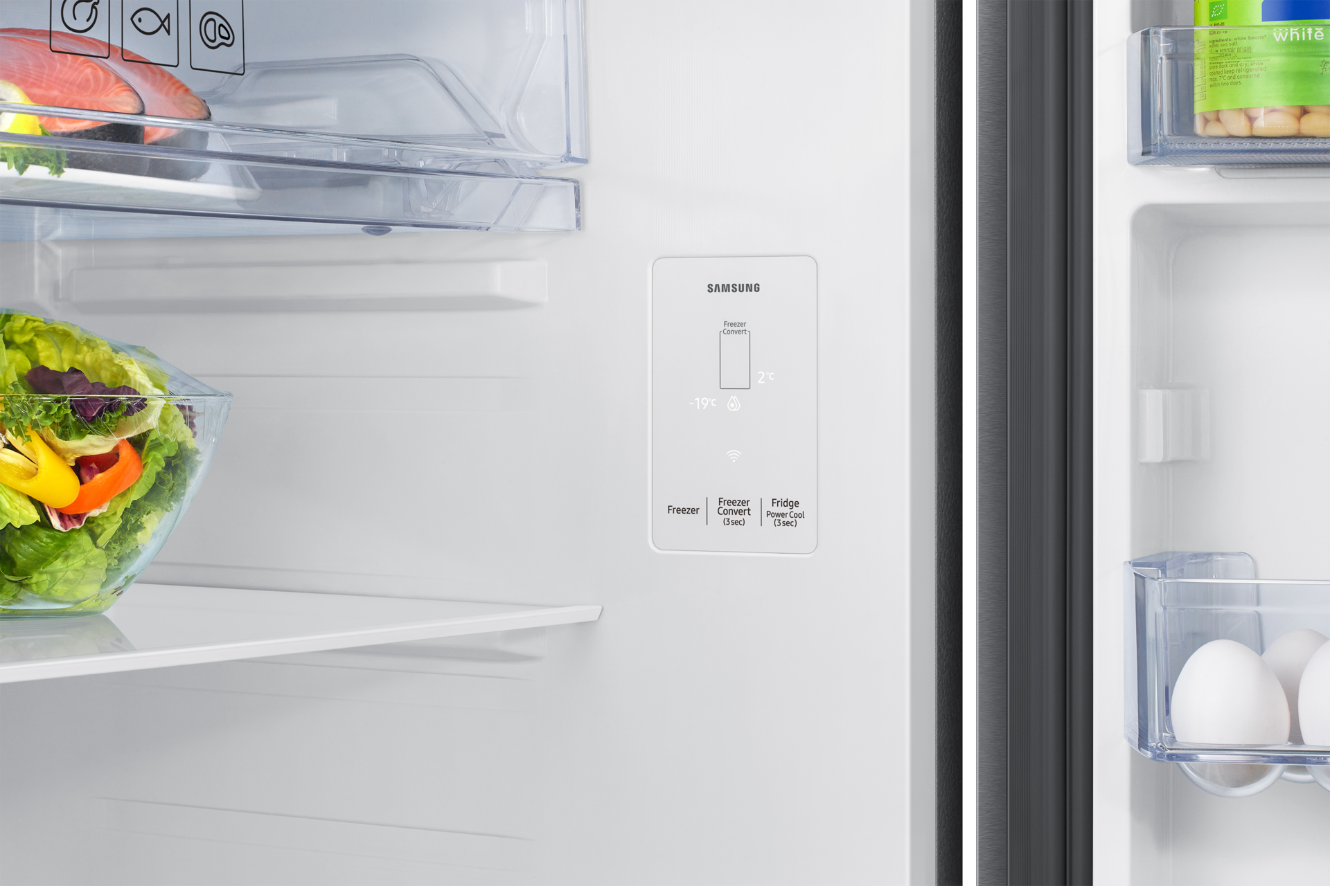 419 L Bespoke AI Double Door Refrigerator RT45HG6A22S8 Elegant Inox