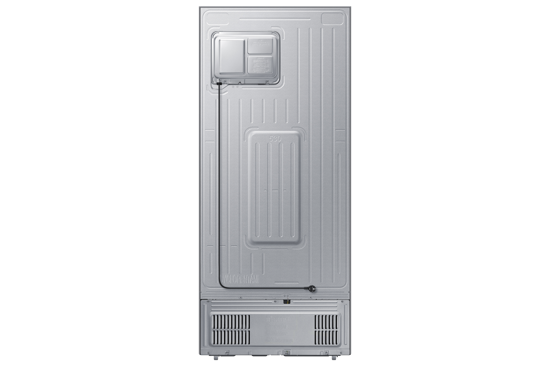 RT56HG7A61 RT7300D Top Mount Freezer Refrigerator with SmartThings AI Energy Mode 530L Back Silver 