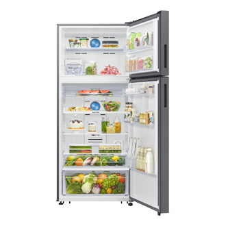 RT56HG7A61 RT7300D Top Mount Freezer Refrigerator with SmartThings AI Energy Mode 530L Front-Open-With-Food Silver 