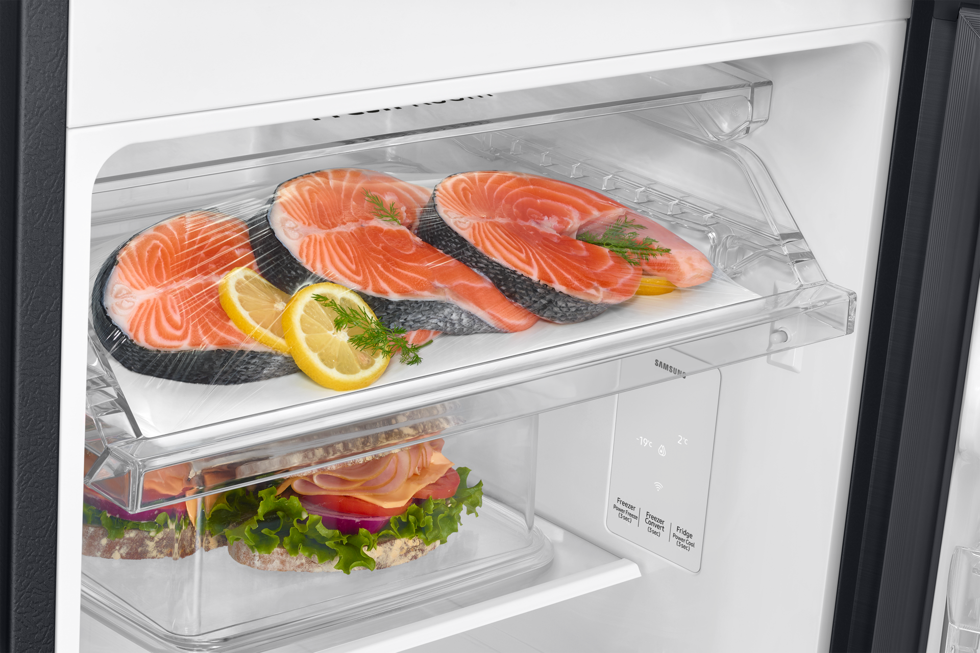 RT80H28U2F Double Door Refrigerator with Bespoke AI Detail-Freshroom Black 