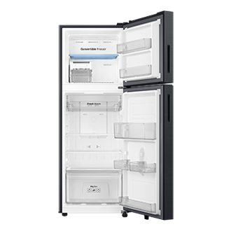 RT80H28U2F Double Door Refrigerator with Bespoke AI Front-Open Black 