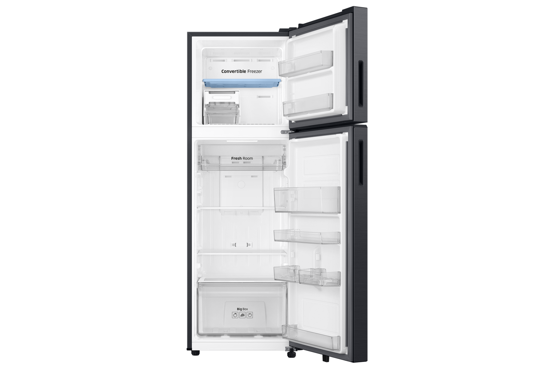 RT80H30U3 Top Mounted Freezer Refigerator AI Energy Mode 256L Front-Open Black 