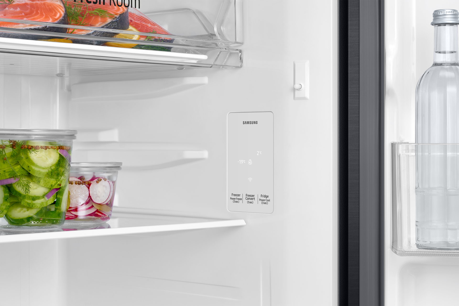 RT80H30U3 Top Mounted Freezer Refigerator AI Energy Mode 256L Detail-Display Black 