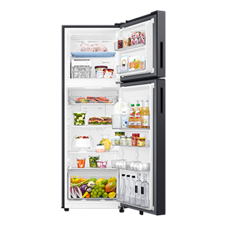 RT80H30U3 Top Mounted Freezer Refigerator AI Energy Mode 256L Front-Open-With-Food1 Black 