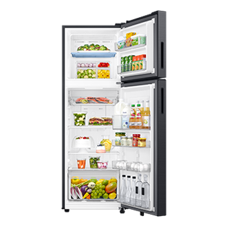 RT80H30U3 Top Mounted Freezer Refigerator AI Energy Mode 256L Front-Open-With-Food2 Black 