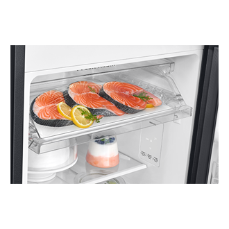 RT80H30U3 Top Mounted Freezer Refigerator AI Energy Mode 256L Detail-Freshroom Black 