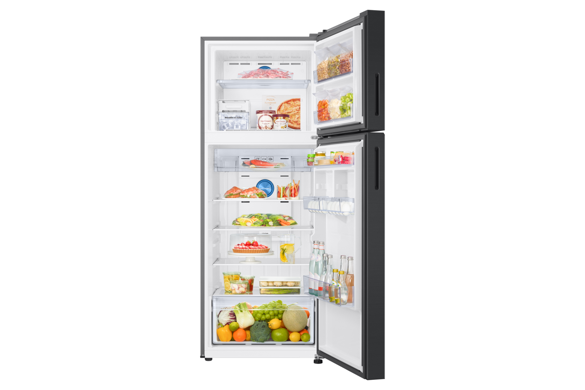 RT80H51C3 Refrigerator TMF Convertible 5-in-1 Front-Open-With-Food Black 