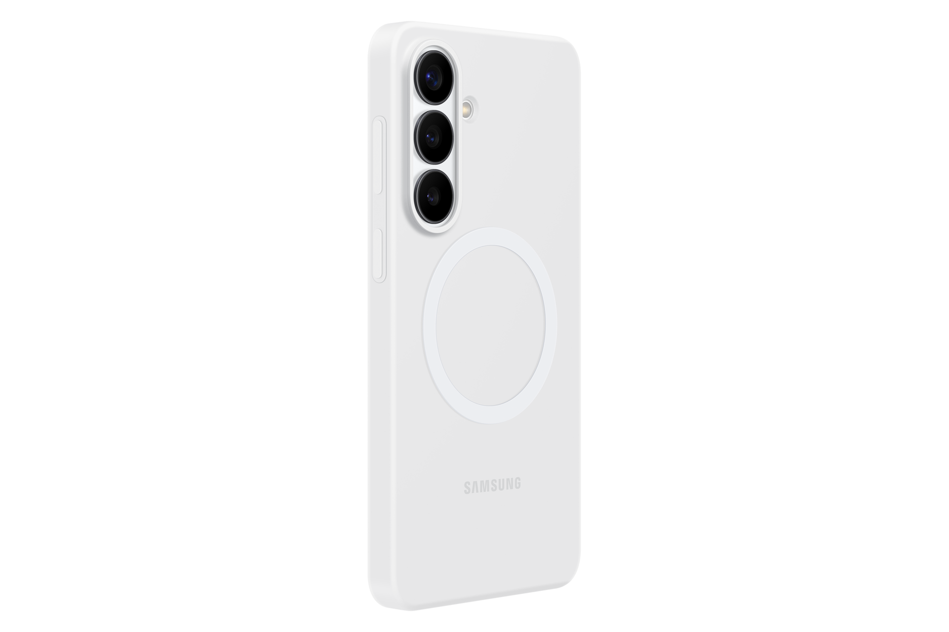 Galaxy S26+ Silicone Magnet Case Dynamic White 