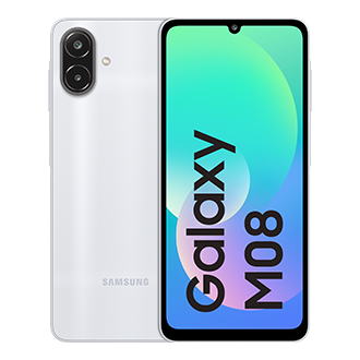 Galaxy M08 LTE (4 GB Memory) Front Silver 