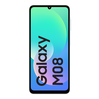 Galaxy M08 LTE (4 GB Memory) Front-2 Silver 