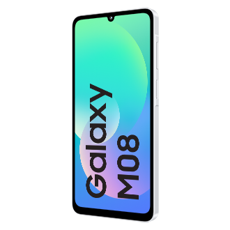 Galaxy M08 LTE (4 GB Memory) Front-R30 Silver 