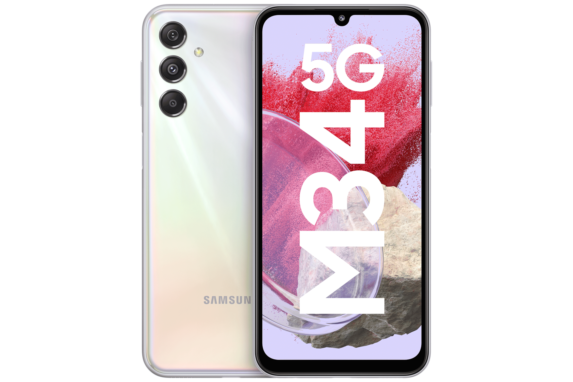 Samsung　M34　Buy　(Silver)　6GB/128GB　Offers　Galaxy　India　5G　Price