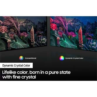 Crystal UHD TV AU9000 with Dynamic Crystal Color can deliver full range of color