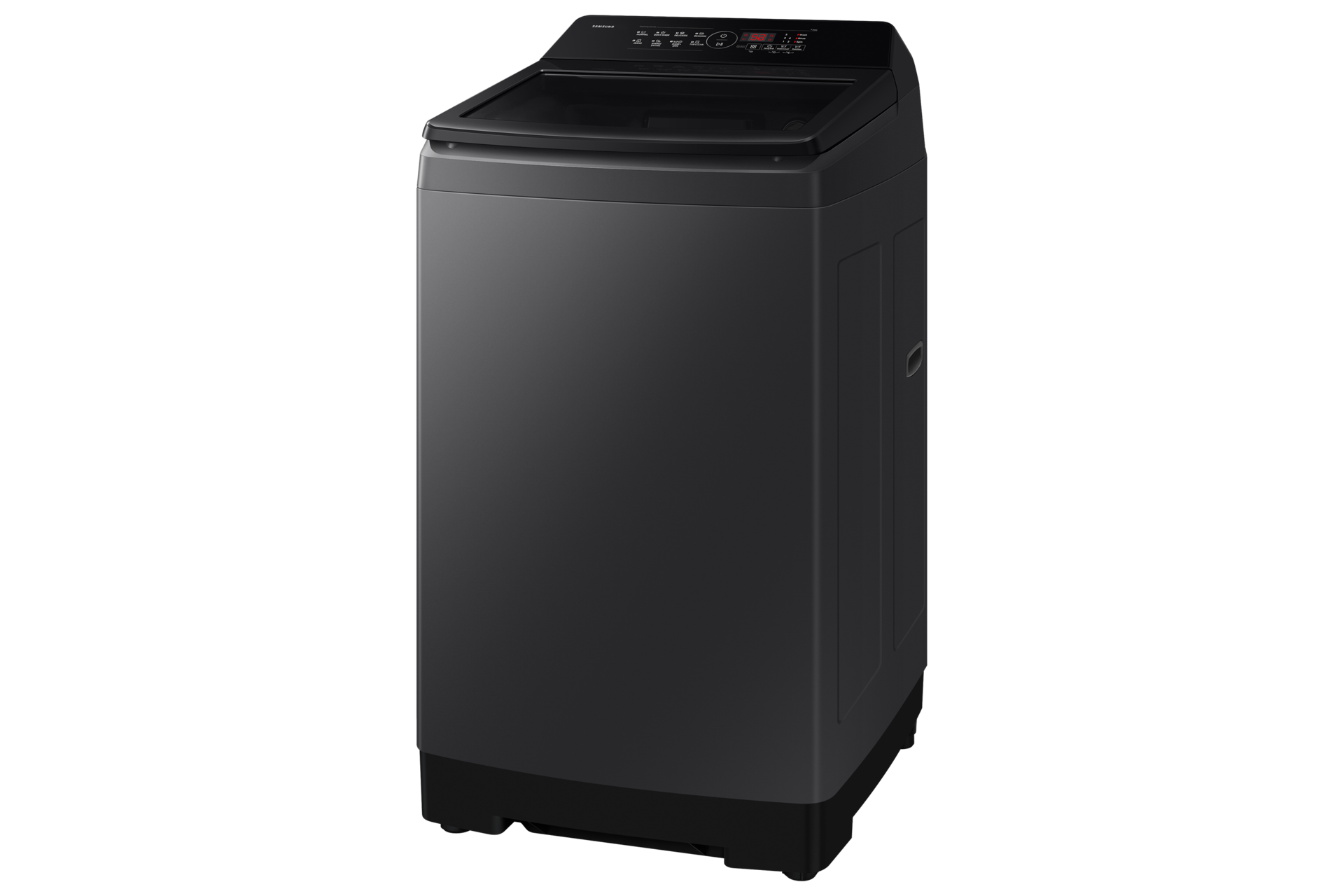 8.0 kg Ecobubble™ Top Load Washing Machine WA40F08D1CTL R-Perspective Charcoal Glass 