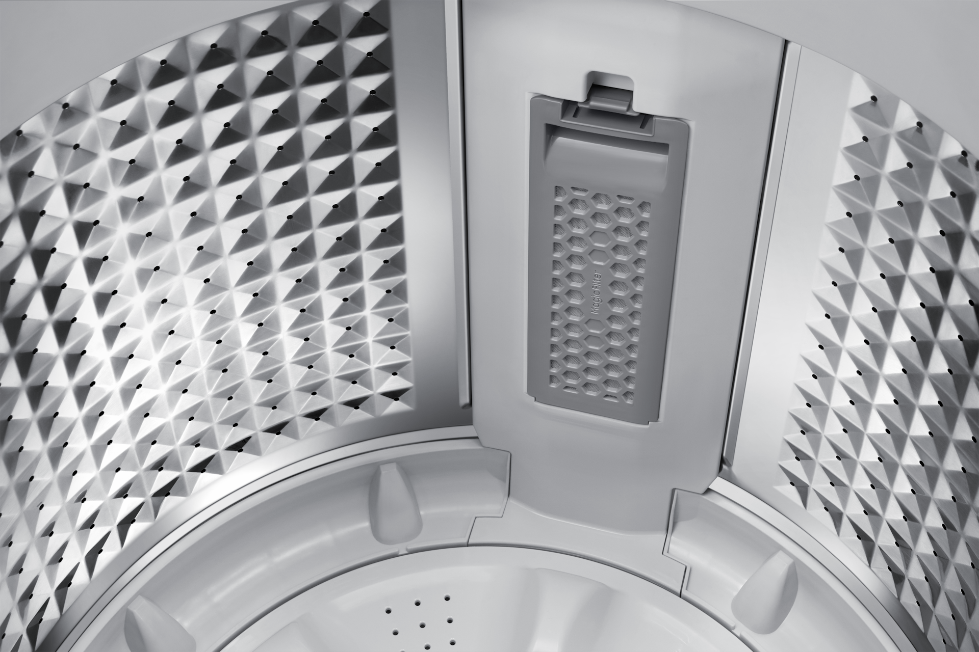 8.0 kg Ecobubble™ Top Load Washing Machine WA40F08D1CTL Detail2-Drum Charcoal Glass 