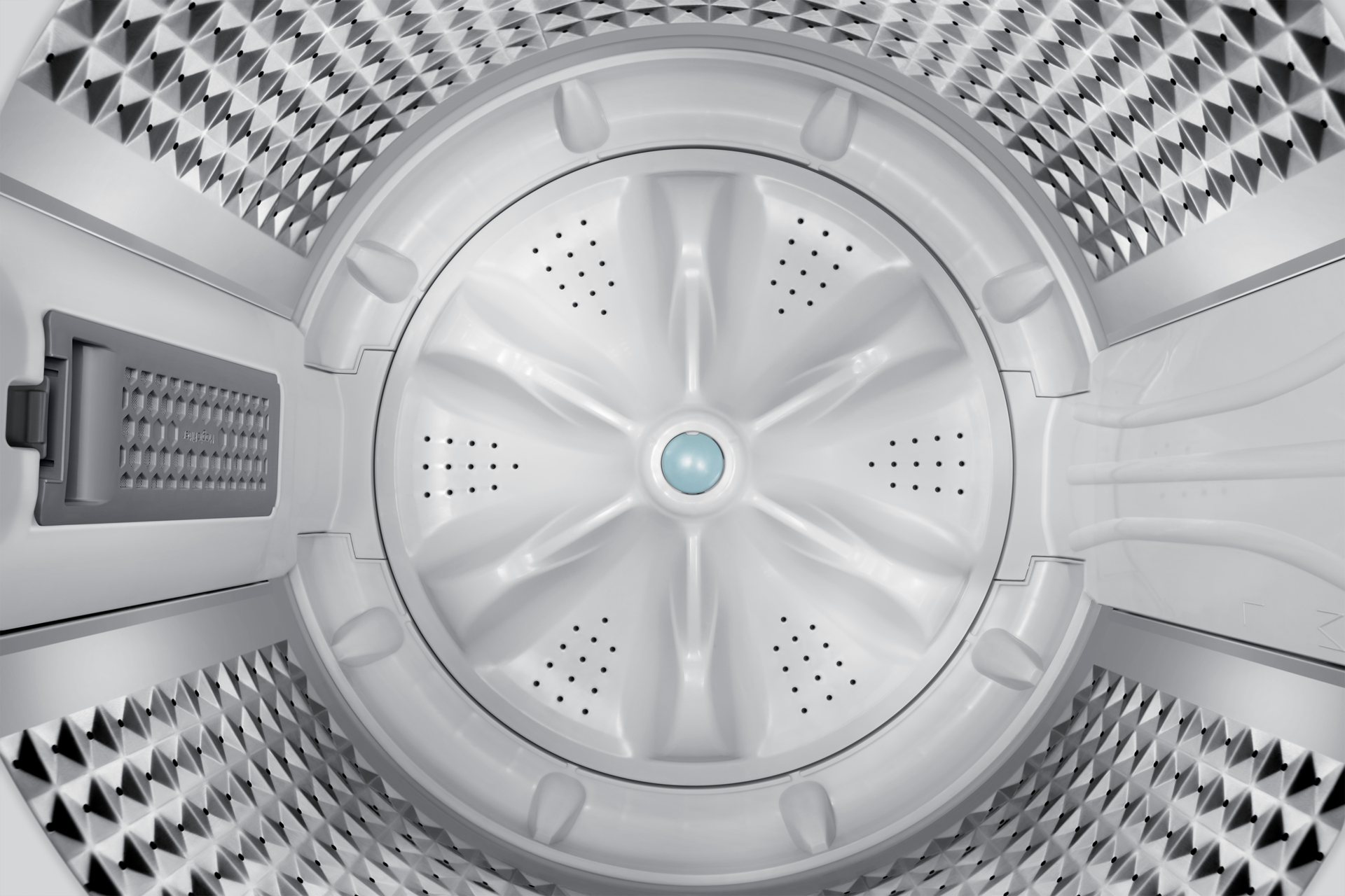 8.0 kg Ecobubble™ Top Load Washing Machine WA40F08D1CTL Detail1-Drum Charcoal Glass 
