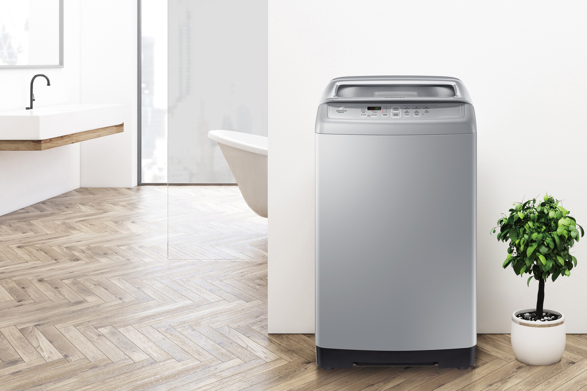 6.5 Kg Top Loading Washing Machine WA65M4101HY Samsung India