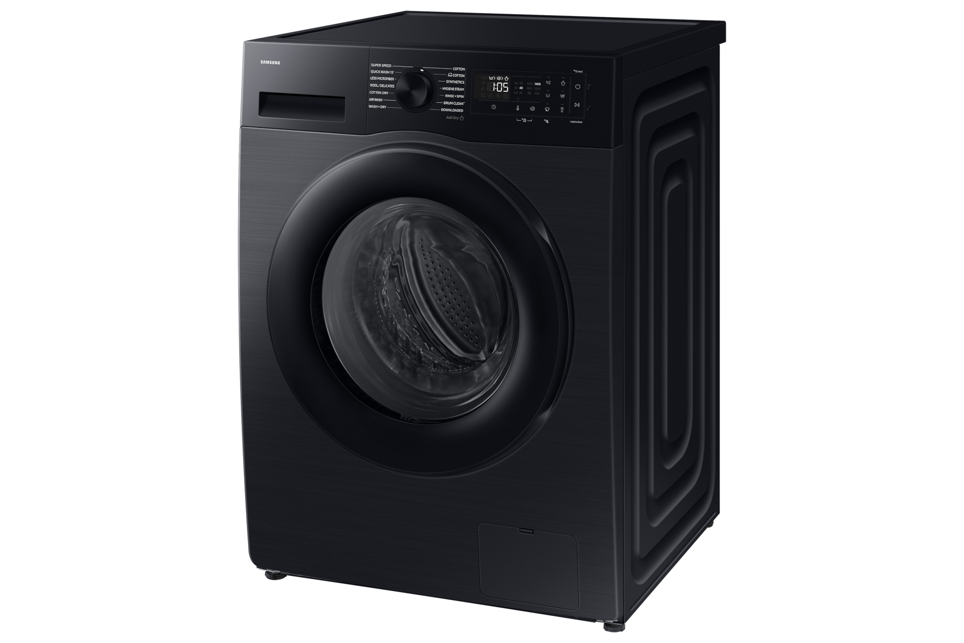 WD12FG5B3 Bespoke AI Laundry (Combo) with AI Ecobubble™ and AI Energy Mode R-Perspective Black 