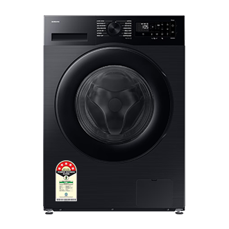 WD12FG5B3 Bespoke AI Laundry (Combo) with AI Ecobubble™ and AI Energy Mode Front Black 