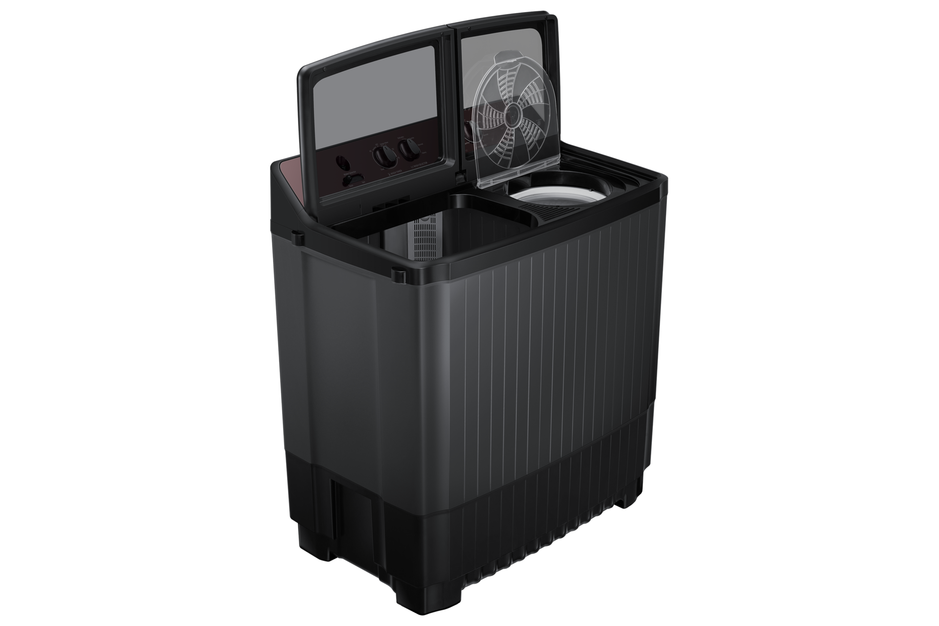 12.0 kg Semi Automatic Washing Machine with Toughened Glass Lid, WT12F4560RB Dynamic-Open Wine 