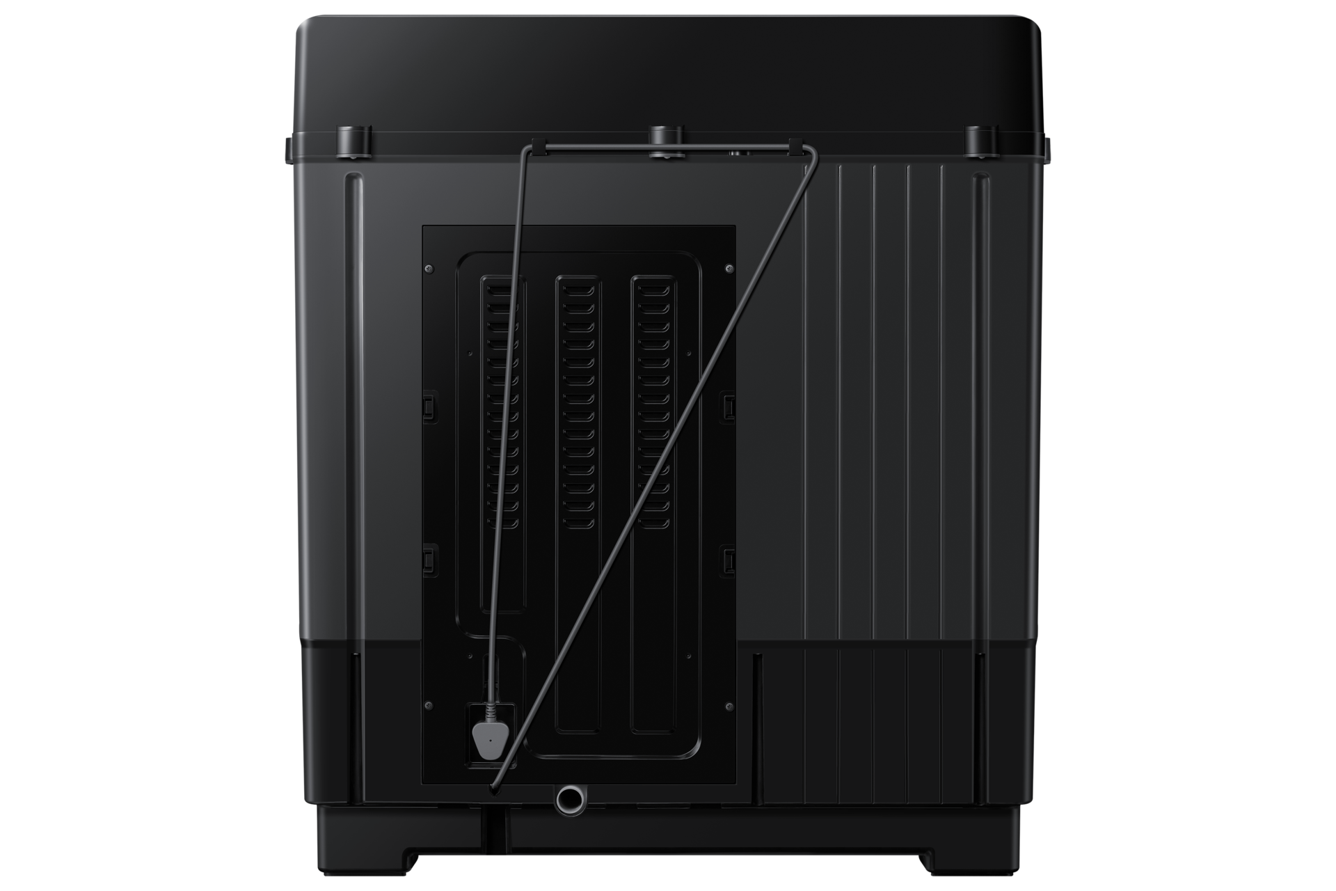 12.0 kg Semi Automatic Washing Machine with Toughened Glass Lid, WT12F4560RB Back Wine 