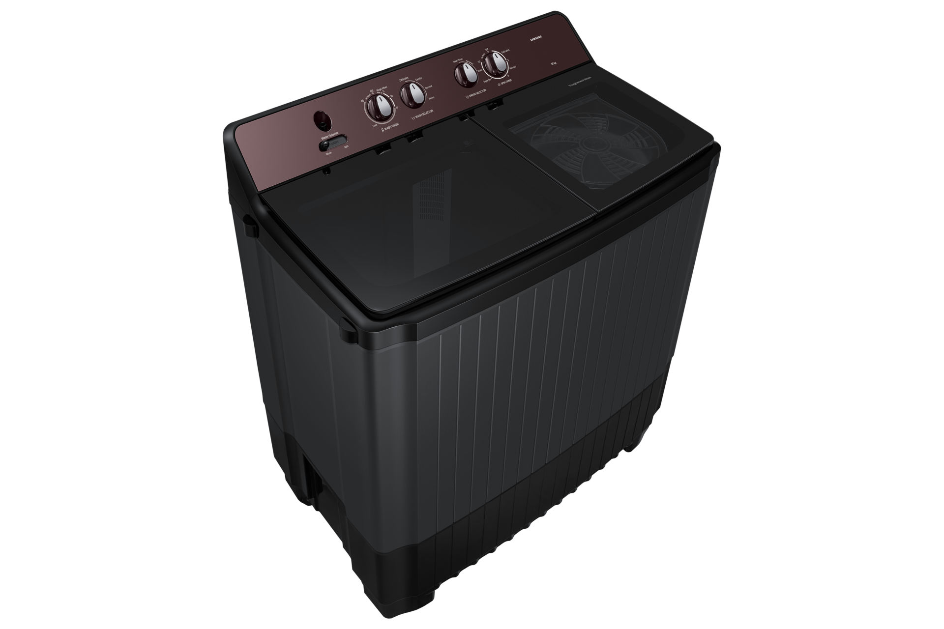 12.0 kg Semi Automatic Washing Machine with Toughened Glass Lid, WT12F4560RB L-Dynamic Wine 