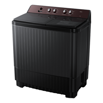 12.0 kg Semi Automatic Washing Machine with Toughened Glass Lid, WT12F4560RB R-Perspective Wine 